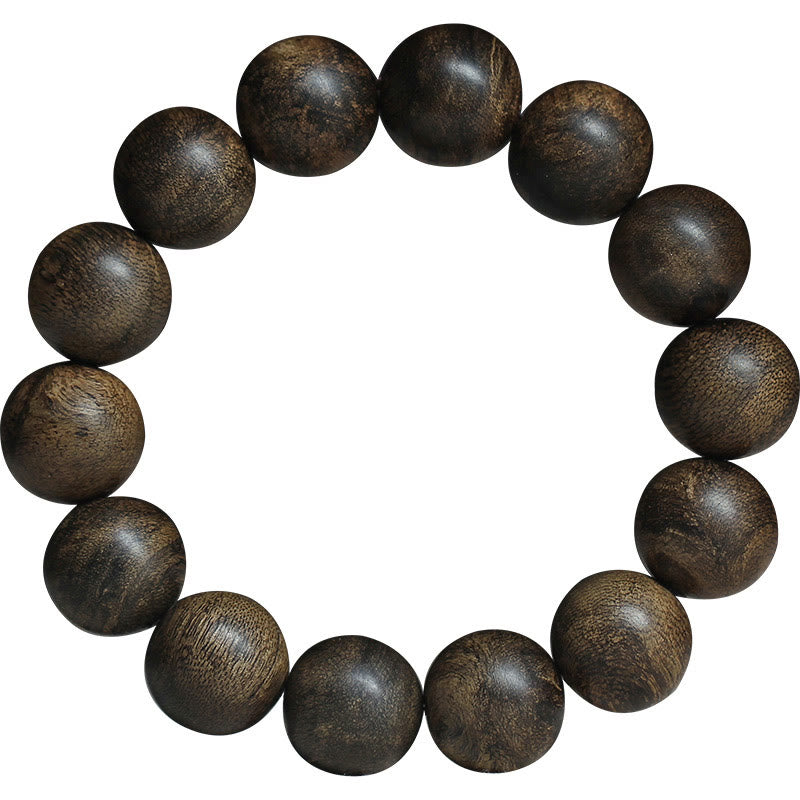 16mm Agarwood Peace Strength Bracelet from Hoi An Vietnam