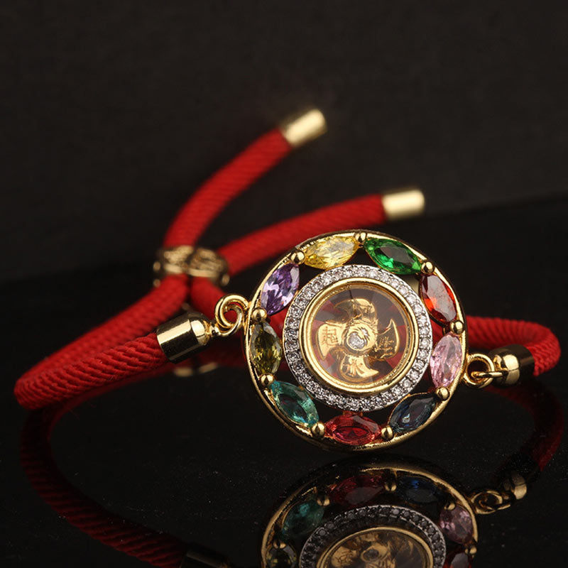 Copper Zircon Wealth Luck Bracelet Necklace | Spiritual Jewelry