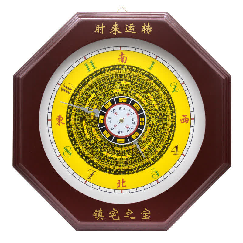 24cm Feng Shui Bagua Map Balance Energy Wall Clock