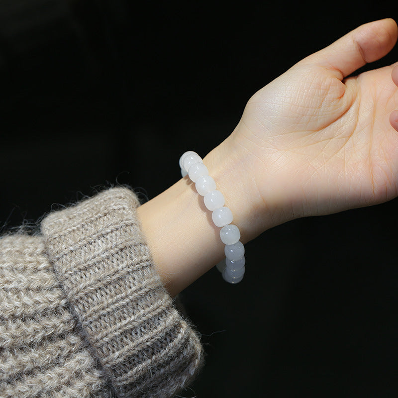Bracelet porte-bonheur en jade dégradé | Bijoux en jade unisexe