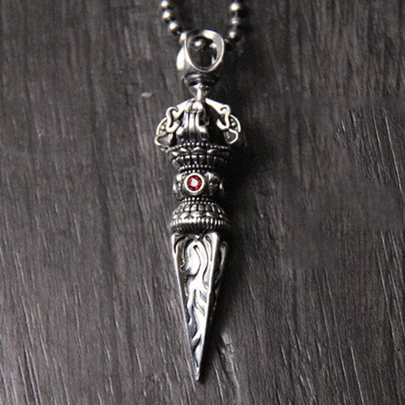 925 Sterling Silver Vajra Spiritual Power Necklace