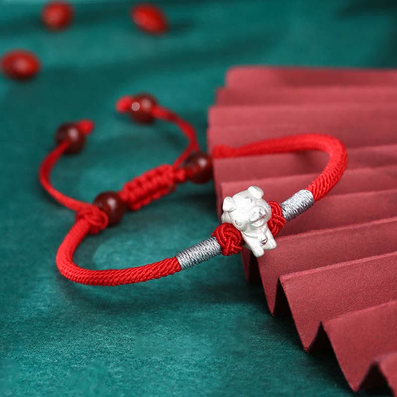 Sterling Silver Chinese Zodiac Luck & Strength Bracelet