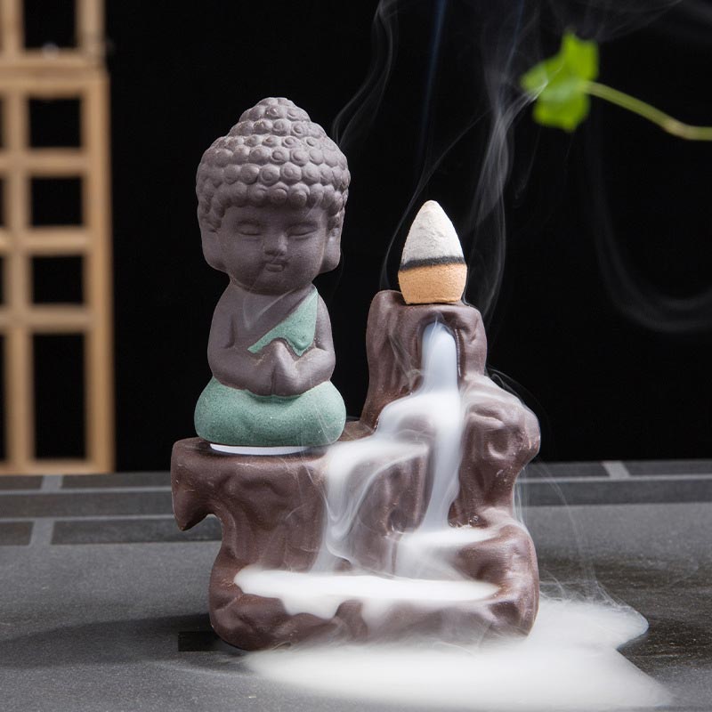 Ceramic Backflow Incense Burner Fountain - Decorative Smoke