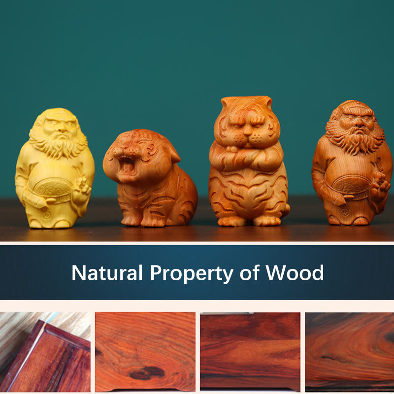Boxwood & Thuja Sutchuenensis Spiritual Desk Statue Collection