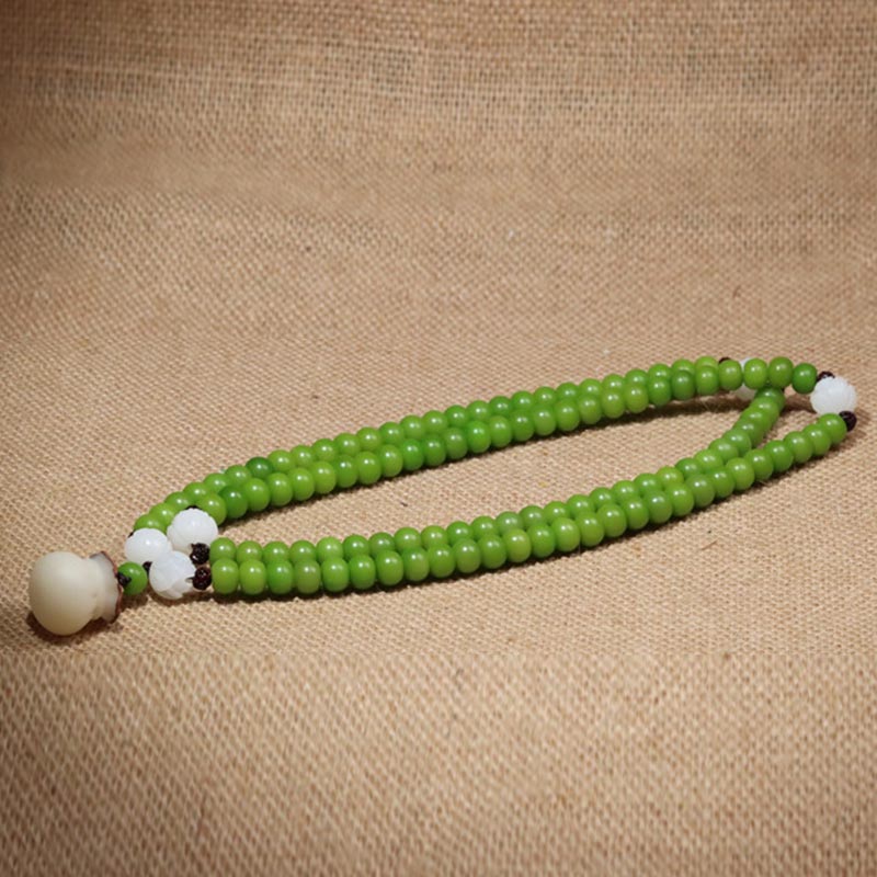 7mm Bodhi Seed 108 Beads Mala Wisdom Bracelet