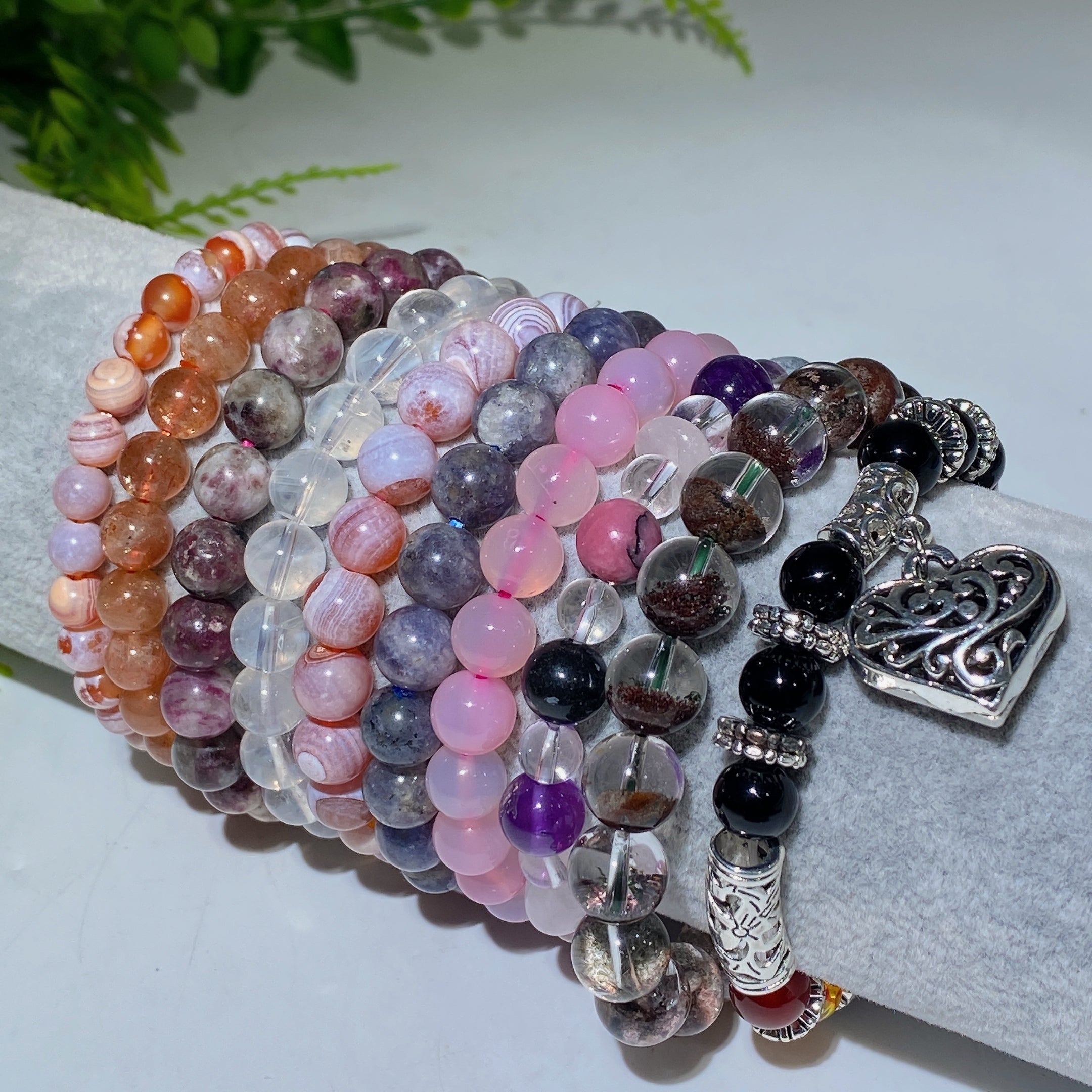 6mm-10mm Mixed Crystal Spiritual Bracelet for Healing Energy