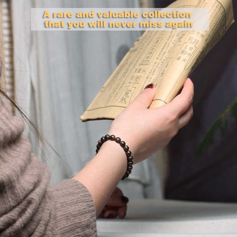 Bracelet en bois d'agar 6 mm pour la méditation et l'équilibre