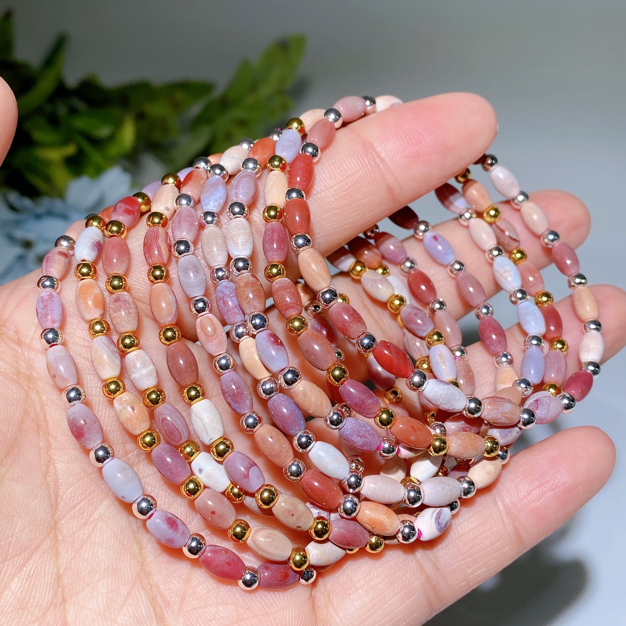 6mm Agate Crystal Healing Bracelet for Emotional Balance