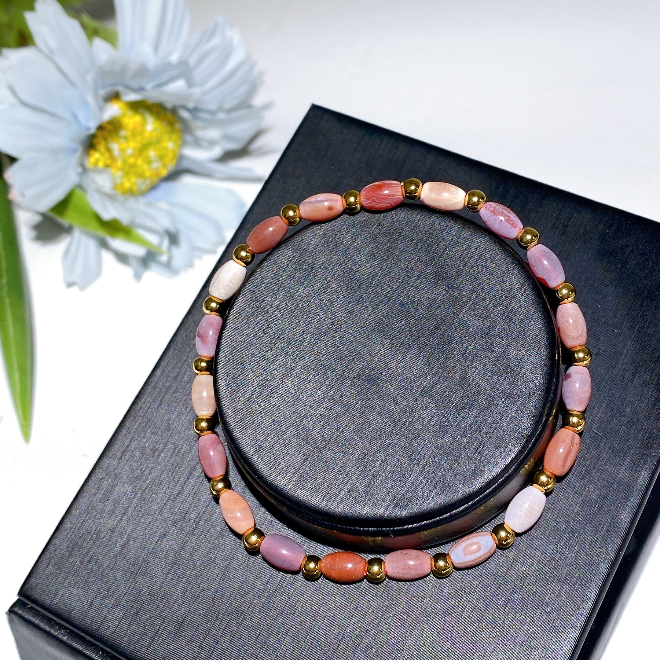6mm Agate Crystal Healing Bracelet for Emotional Balance