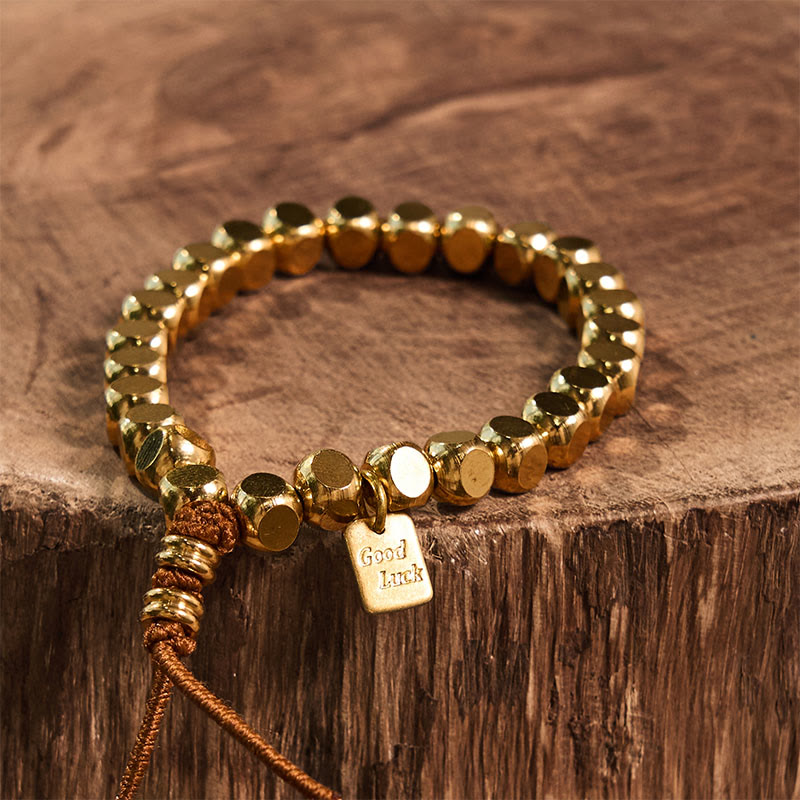 Bracelet porte-bonheur en cuivre de 6 mm pour l'équilibre