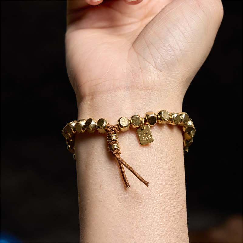 Bracelet porte-bonheur en cuivre de 6 mm pour l'équilibre