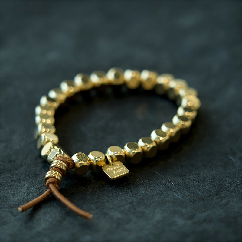 Bracelet porte-bonheur en cuivre de 6 mm pour l'équilibre