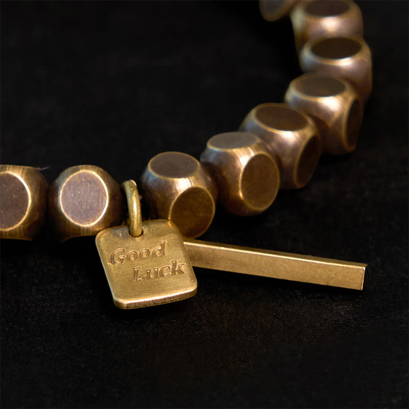 Bracelet de richesse spirituelle en cuivre de 6 mm pour la chance et l'équilibre