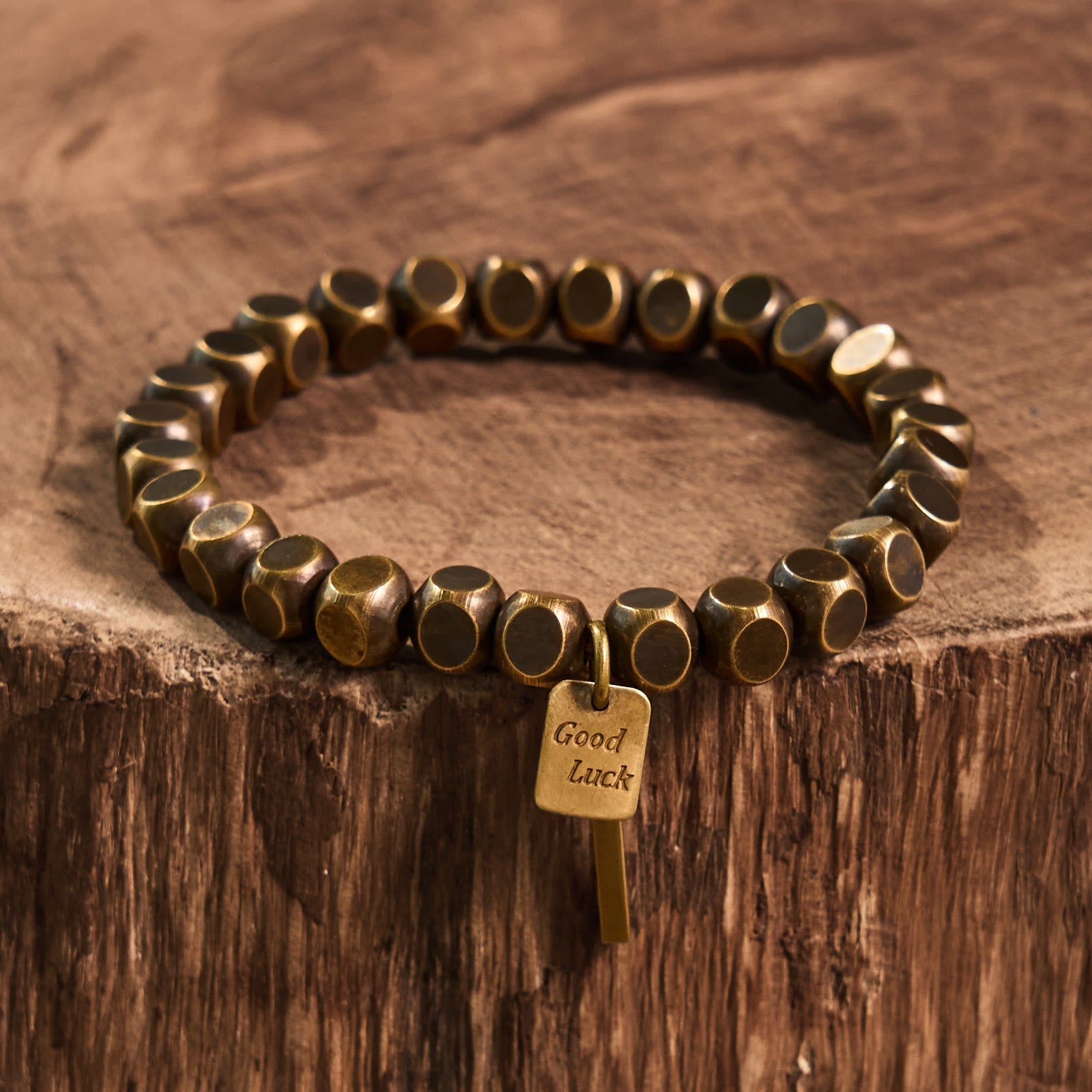 Bracelet de richesse spirituelle en cuivre de 6 mm pour la chance et l'équilibre