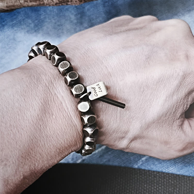 Bracelet de richesse spirituelle en cuivre de 6 mm pour la chance et l'équilibre