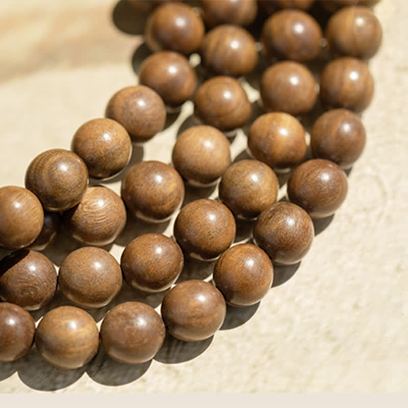 Bracelet de paix positive en bois de santal vert 6 mm