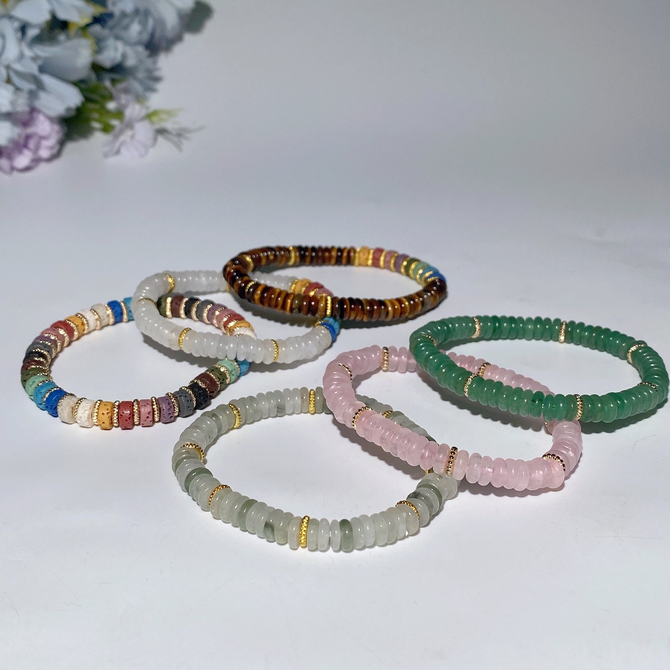 6mm Mixed Crystal Spiritual Healing Bracelet for Protection