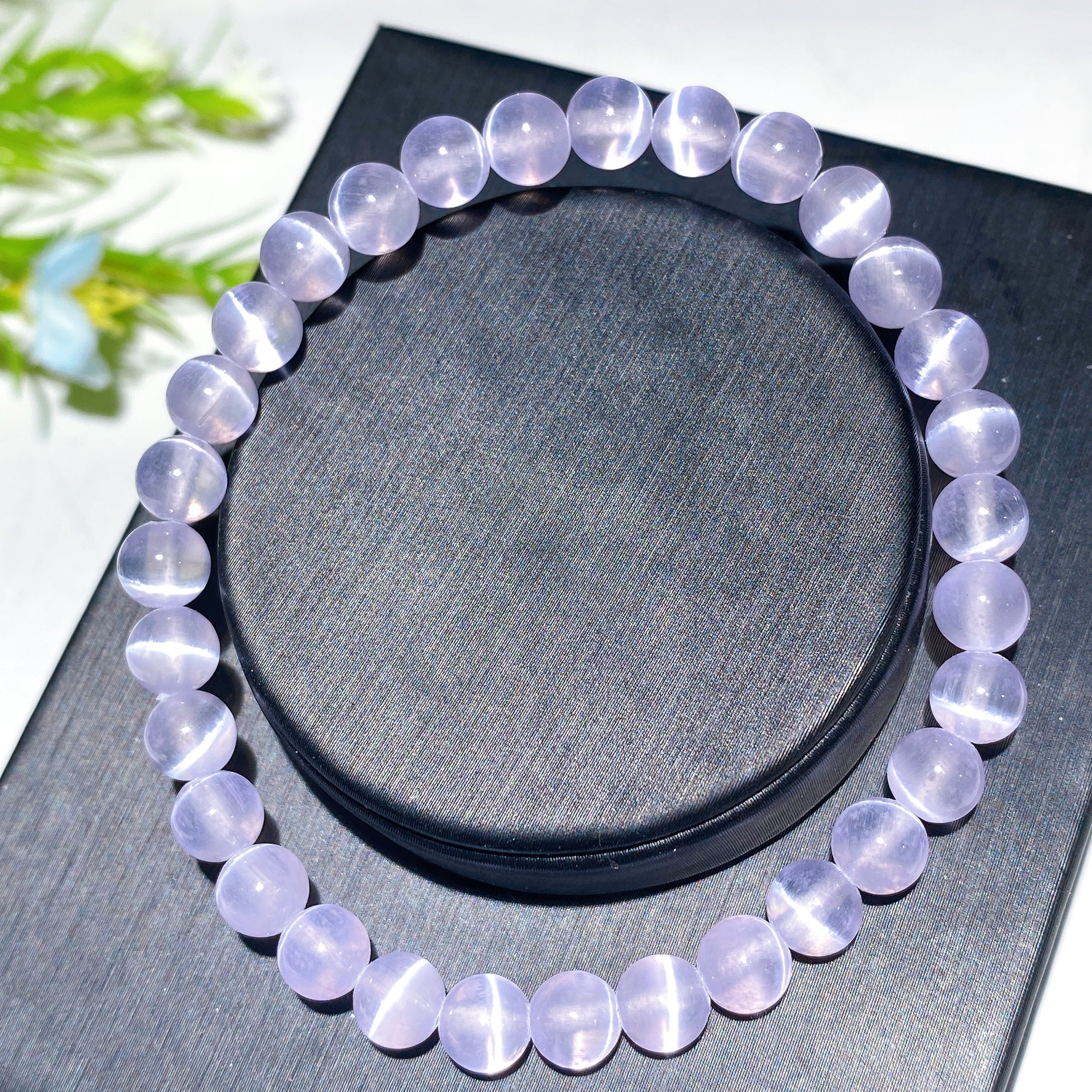 6mm Selenite Crystal Healing Spiritual Bracelet