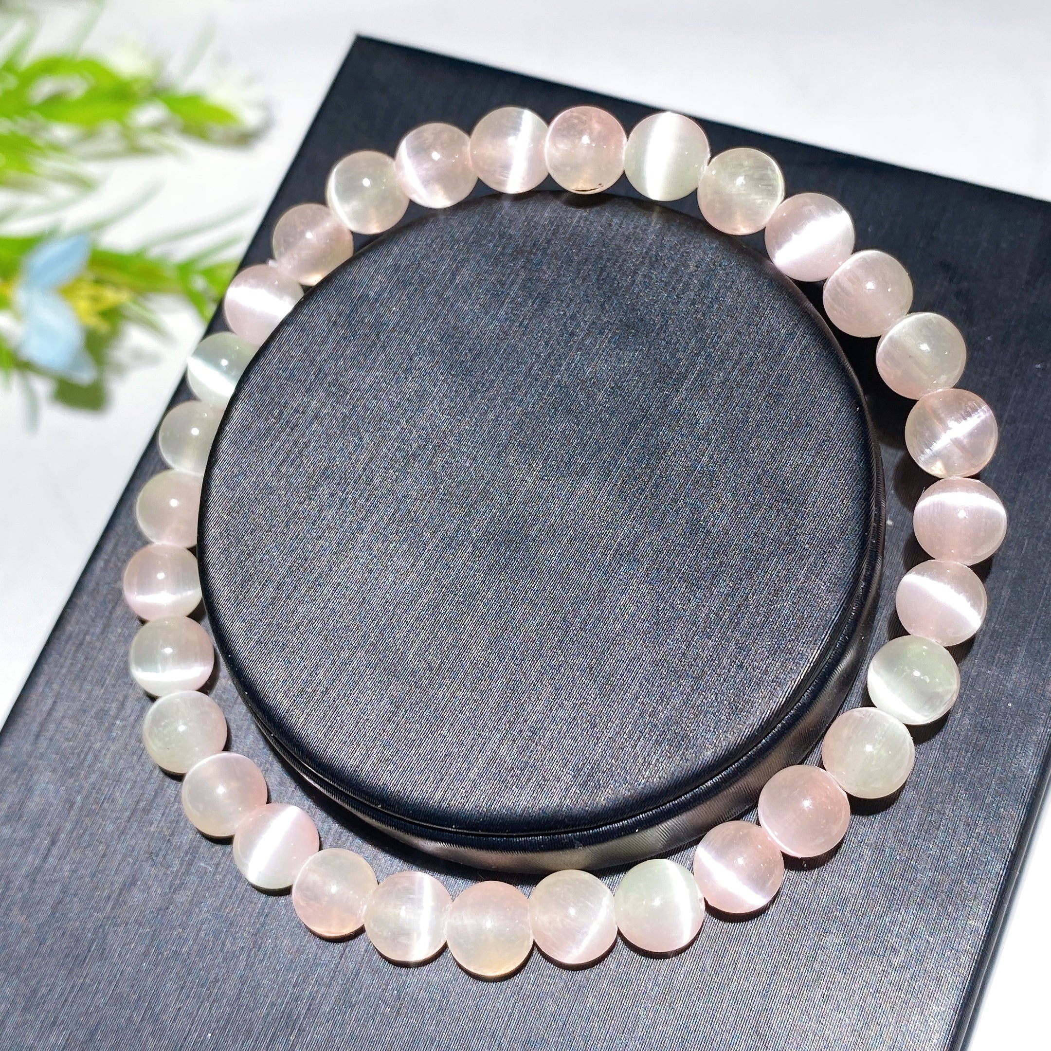 6mm Selenite Crystal Healing Spiritual Bracelet