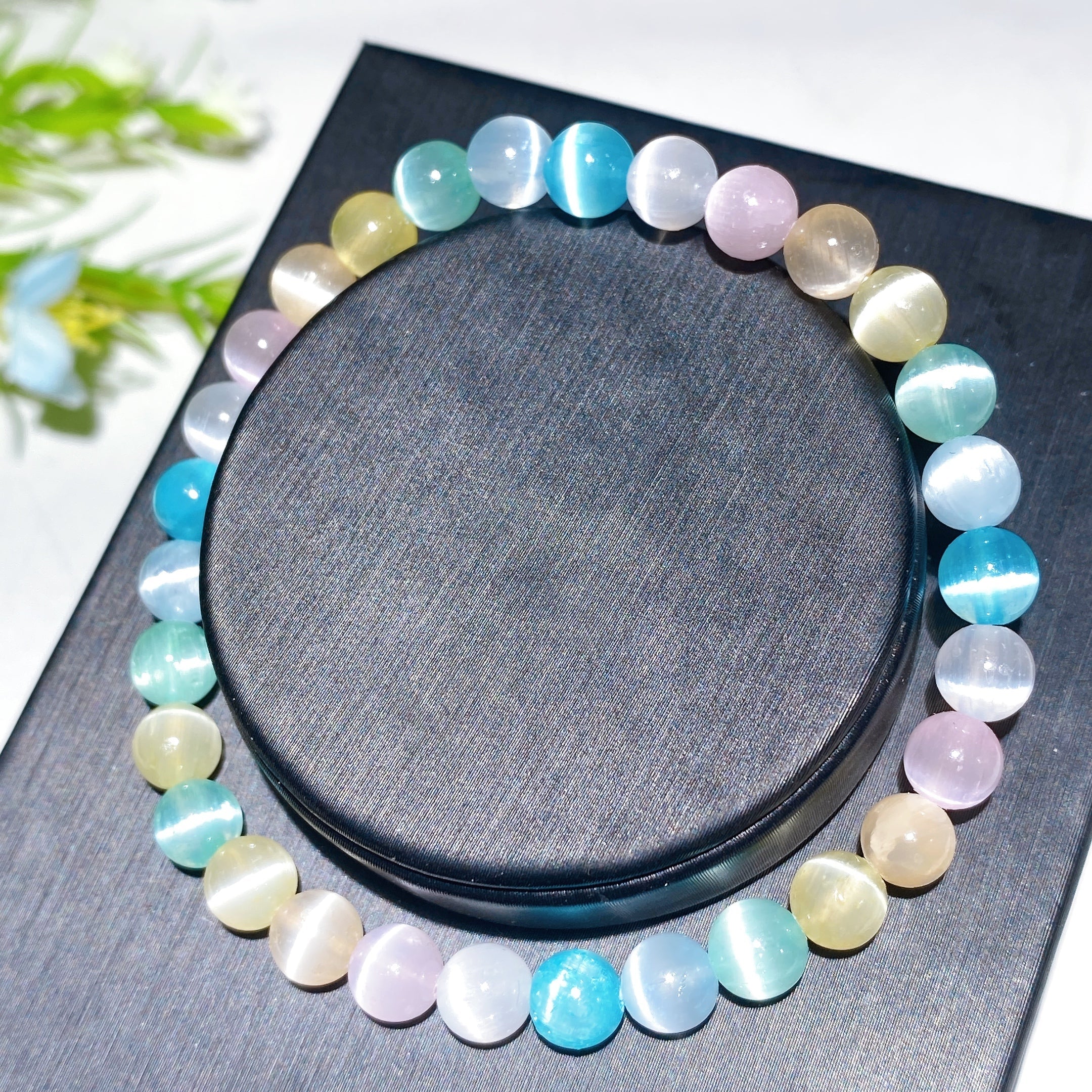 6mm Selenite Crystal Healing Spiritual Bracelet
