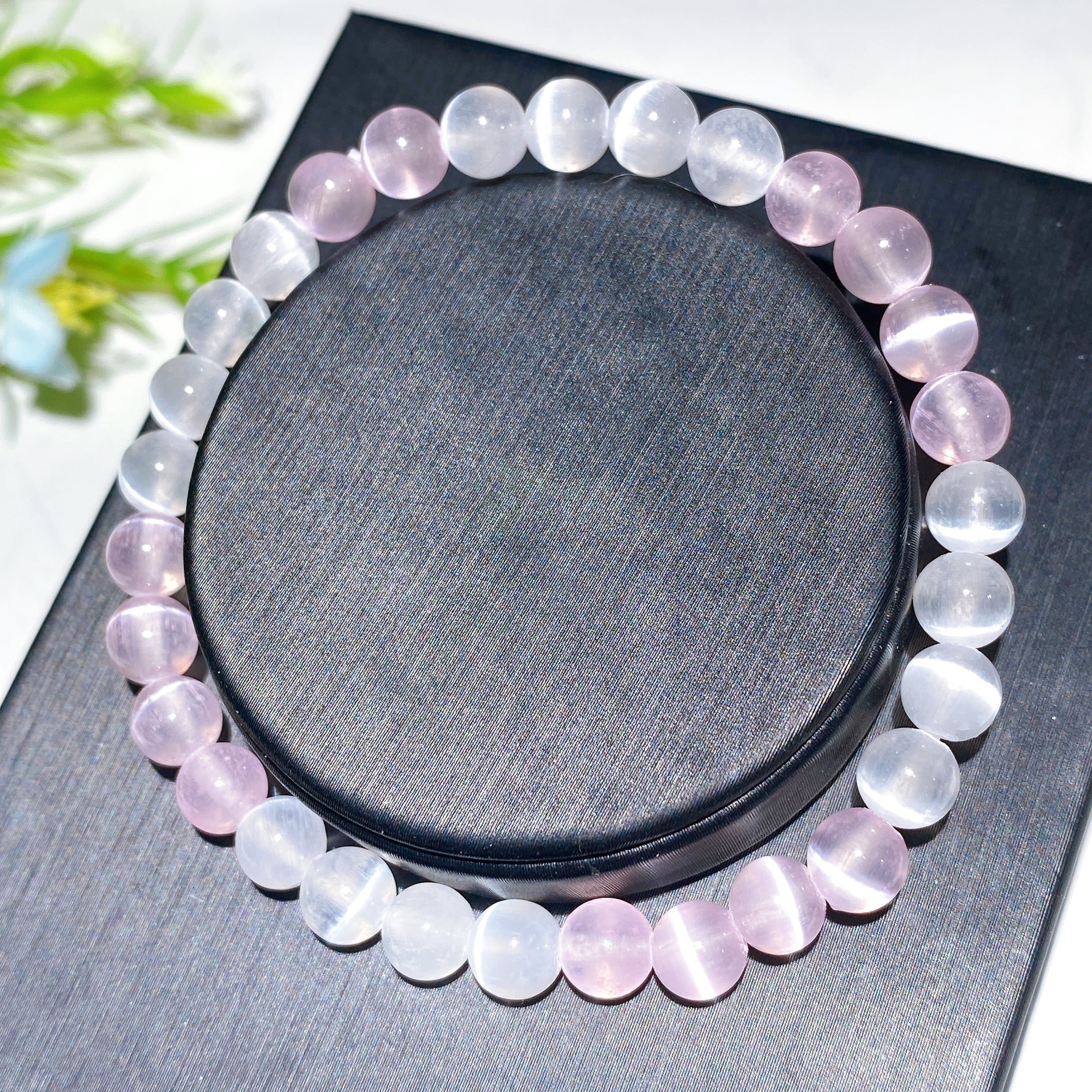 6mm Selenite Crystal Healing Spiritual Bracelet