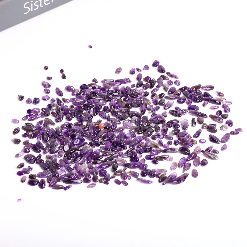Éclats de cristal de guérison en améthyste naturelle brésilienne de 7 à 9 mm