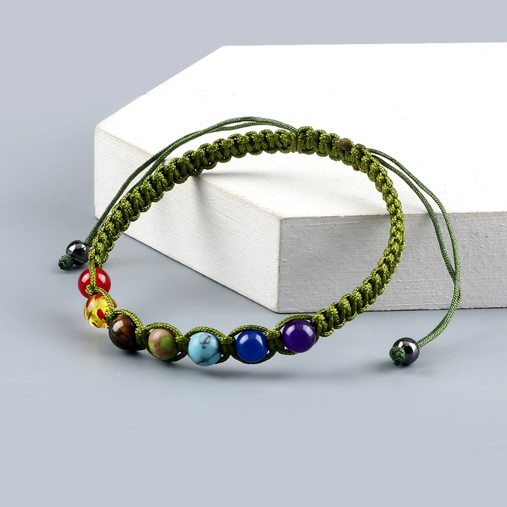 Bracelet d'équilibre énergétique des 7 chakras