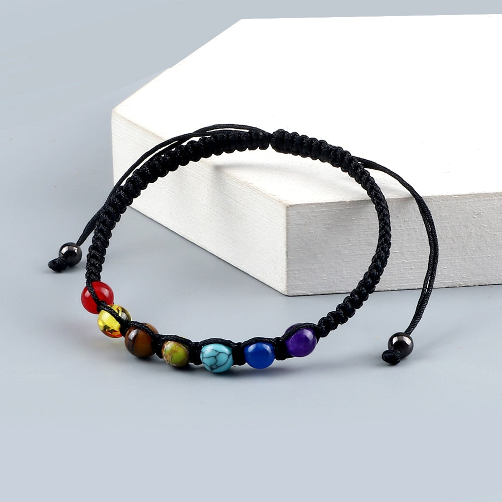 Bracelet d'équilibre énergétique des 7 chakras