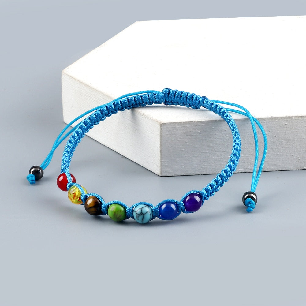 Bracelet d'équilibre énergétique des 7 chakras