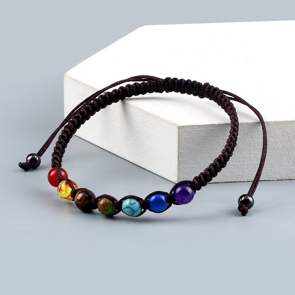 Bracelet d'équilibre énergétique des 7 chakras