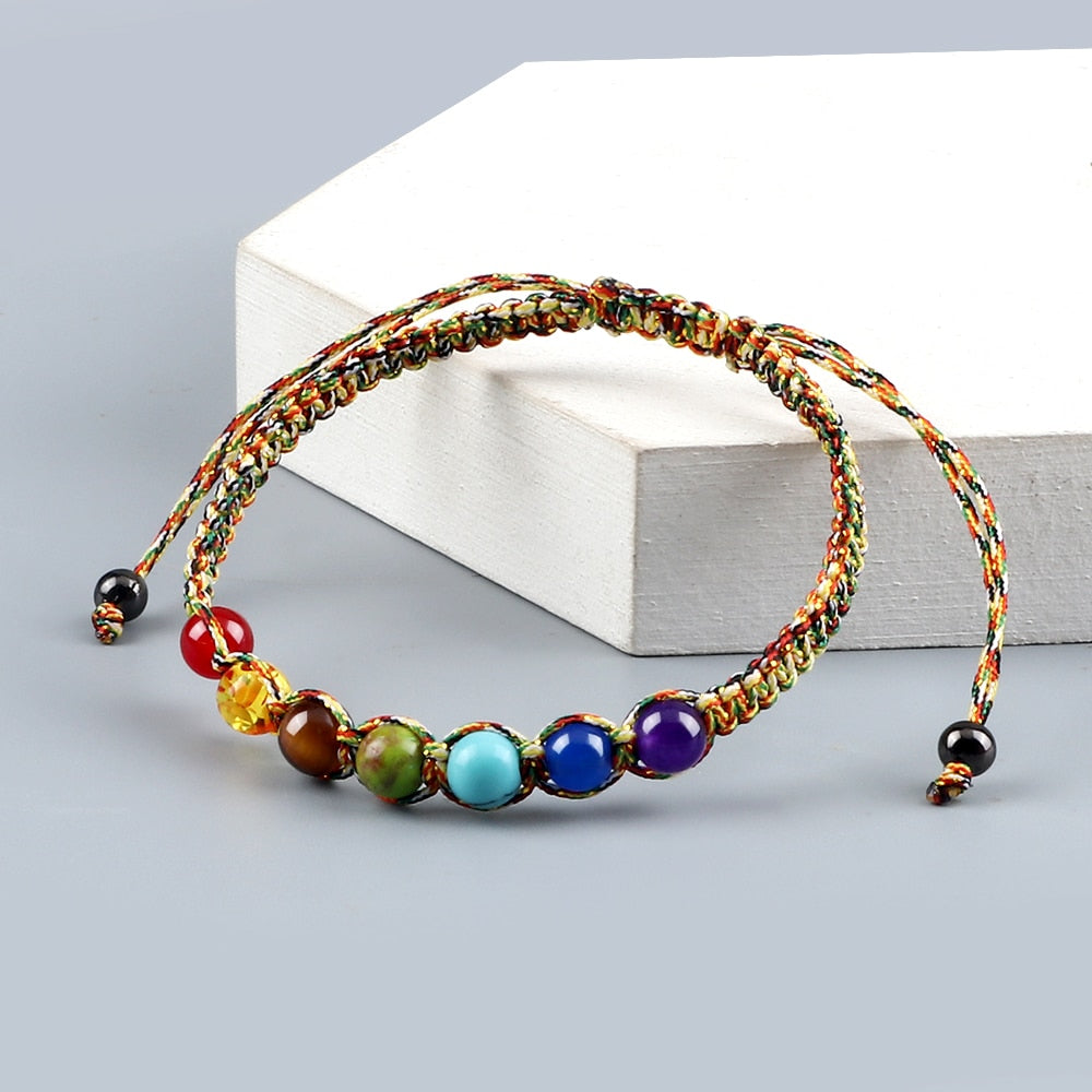 Bracelet d'équilibre énergétique des 7 chakras