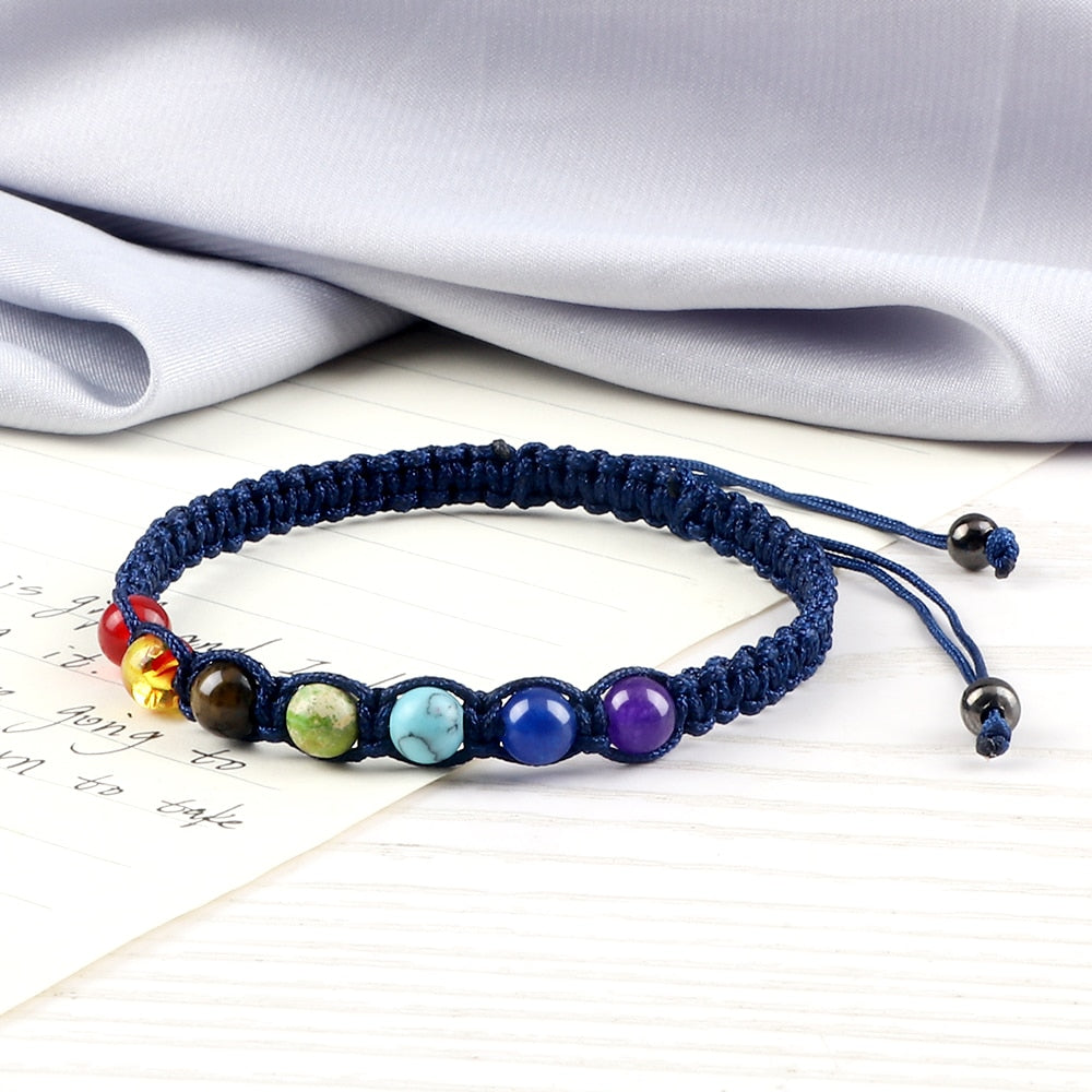 Bracelet d'équilibre énergétique des 7 chakras