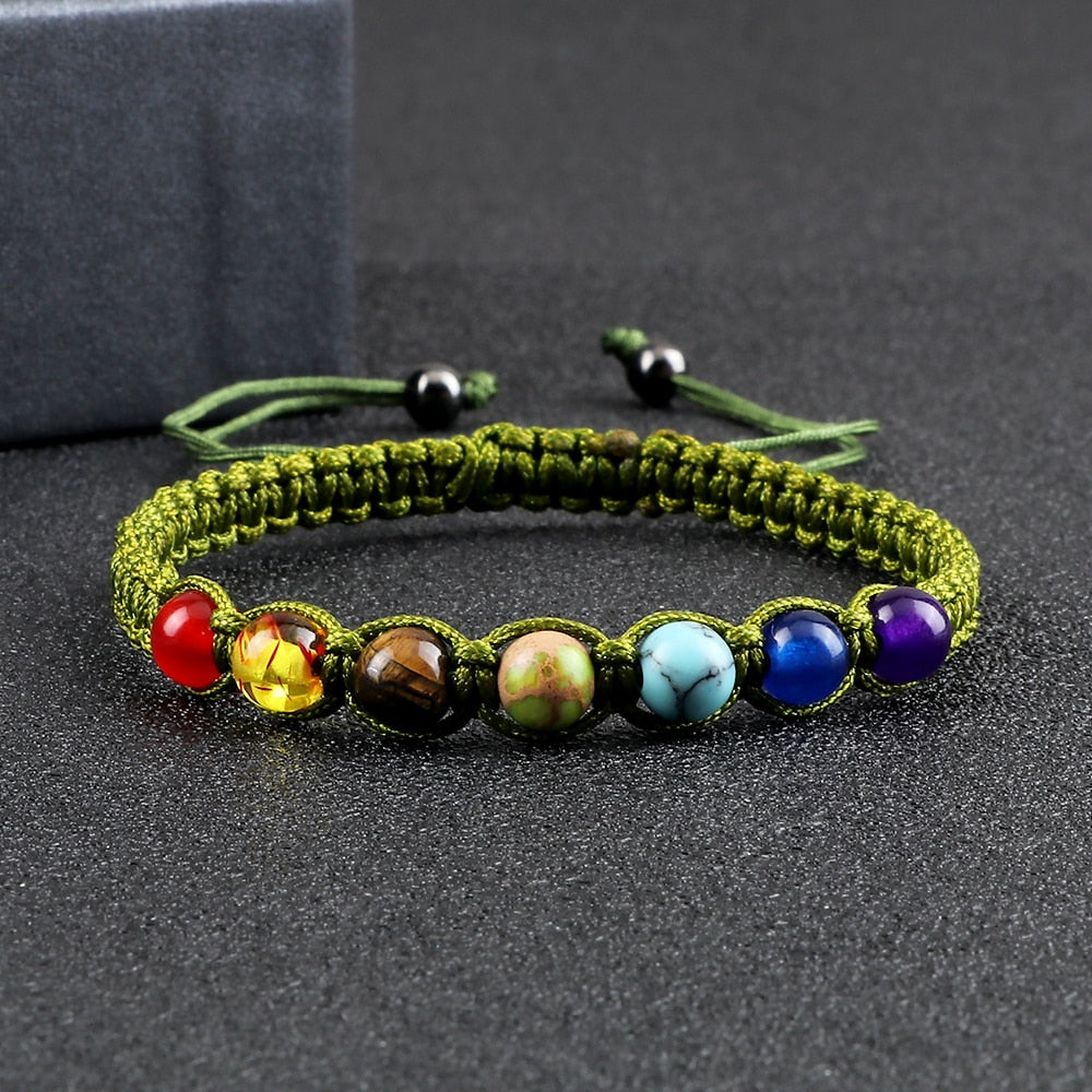 Bracelet d'équilibre énergétique des 7 chakras