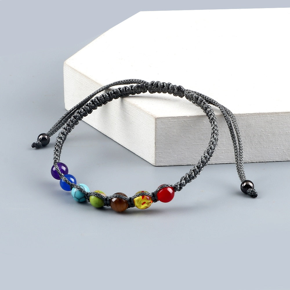 Bracelet d'équilibre énergétique des 7 chakras