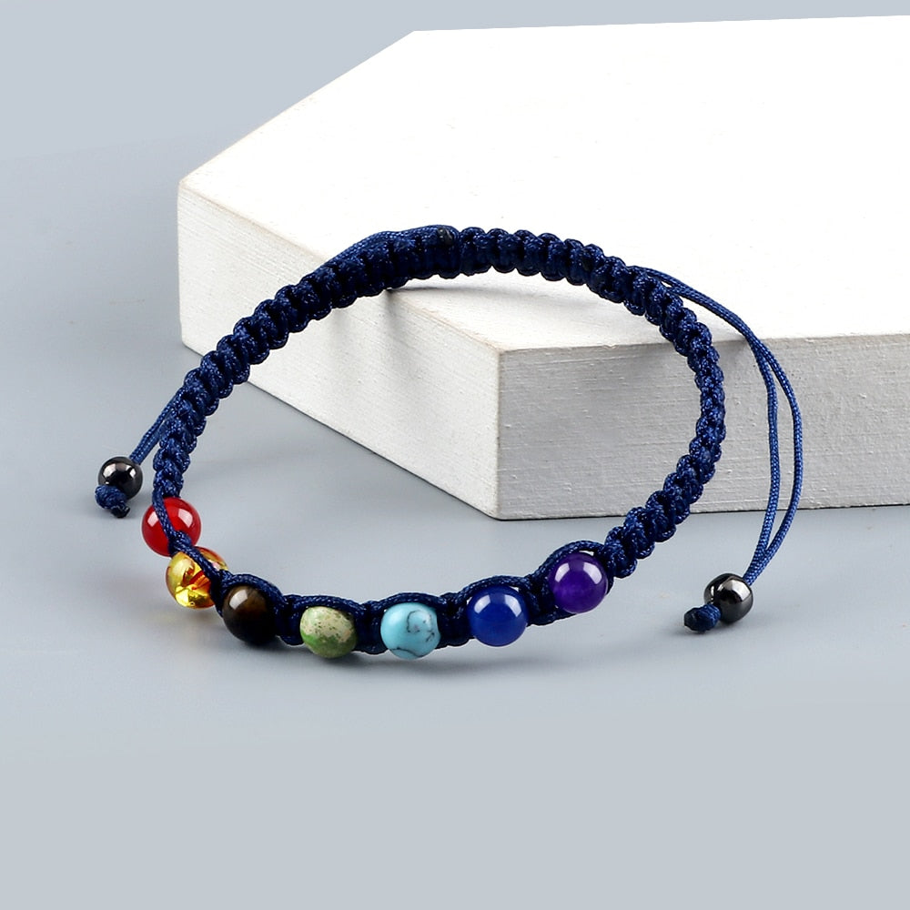 Bracelet d'équilibre énergétique des 7 chakras