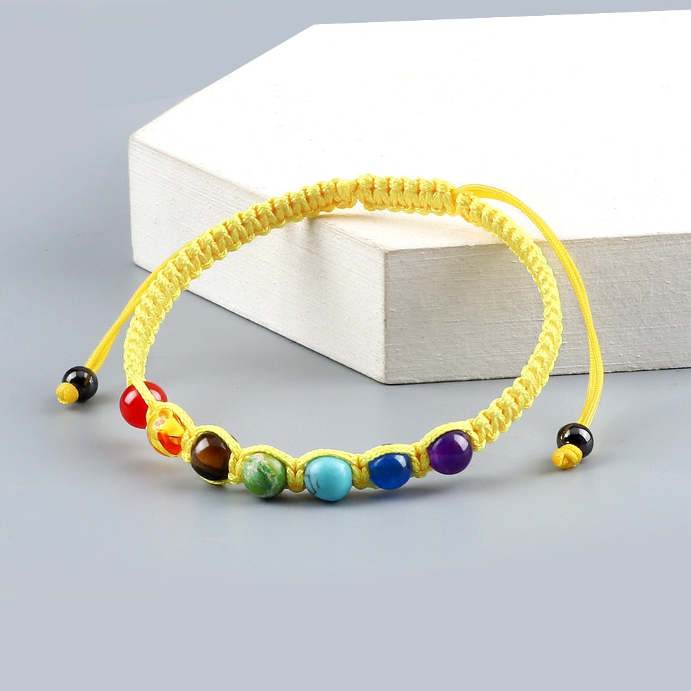 Bracelet d'équilibre énergétique des 7 chakras