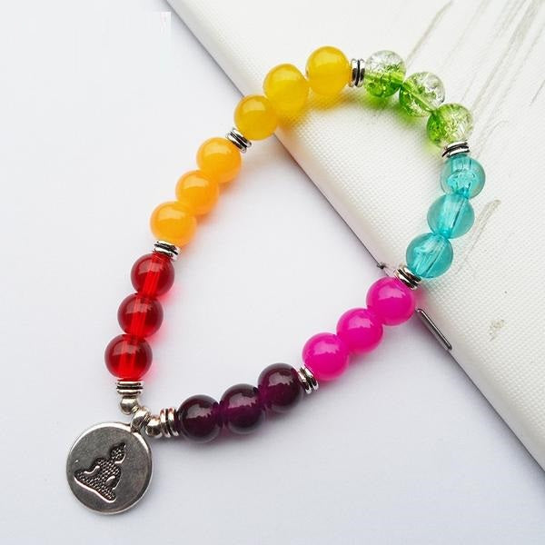 Bracelet de guérison des 7 chakras pour l'équilibre et la vitalité