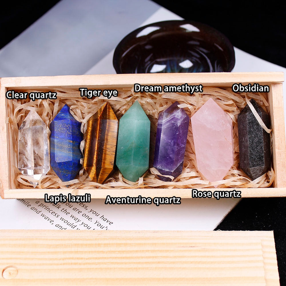 7 points de cristal de guérison des chakras