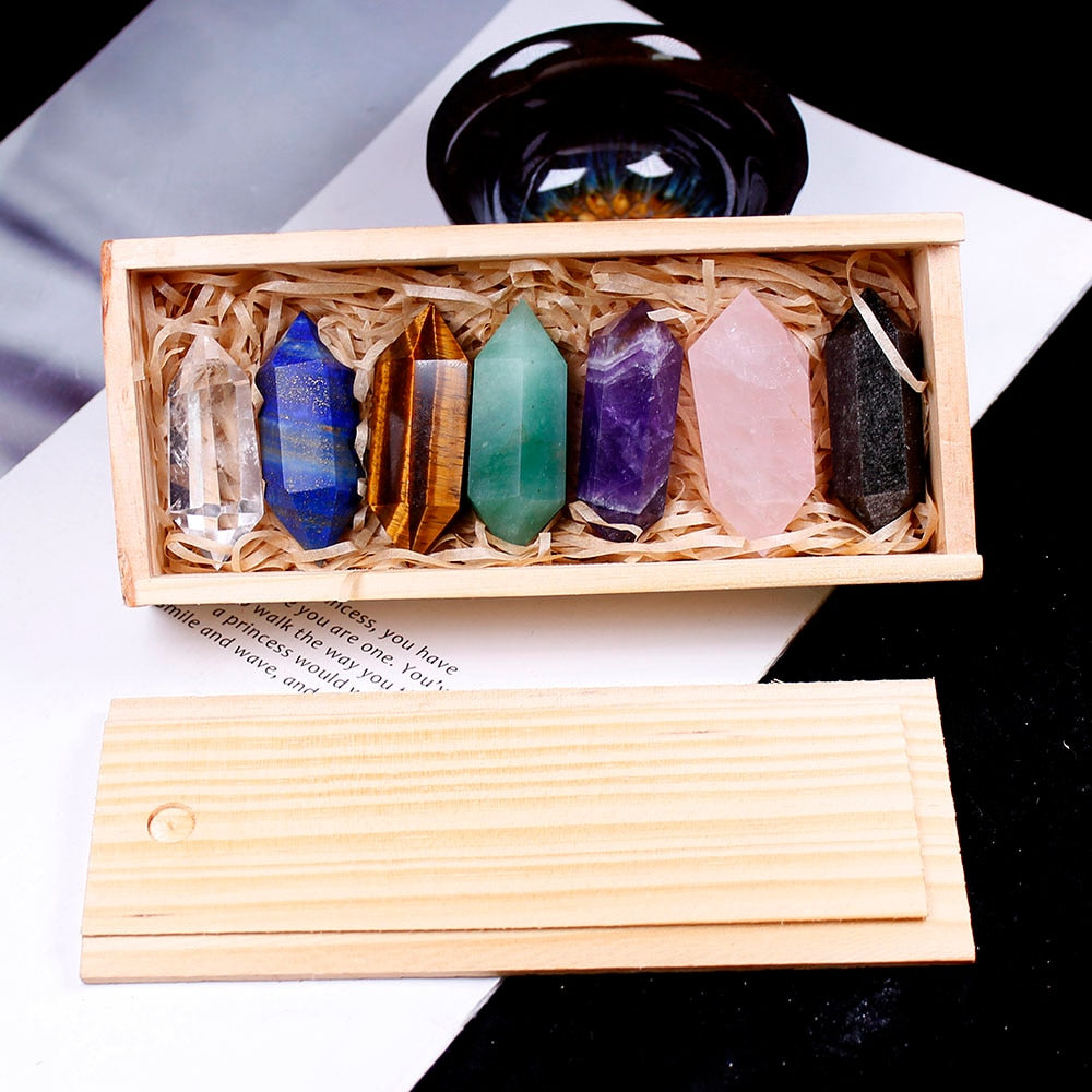 7 points de cristal de guérison des chakras