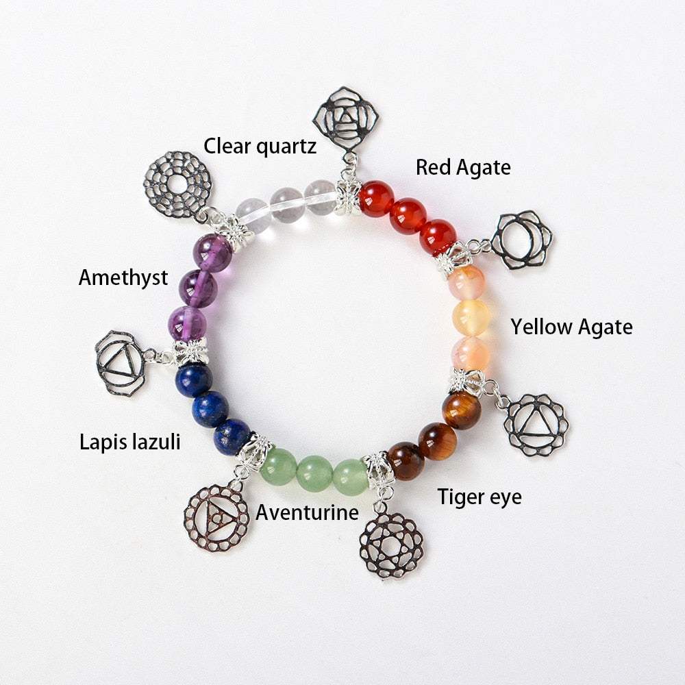 Bracelet d'énergie de guérison des 7 chakras