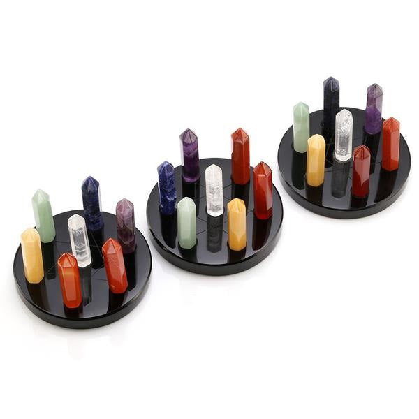 Baguettes hexagonales en cristal Reiki 7 chakras