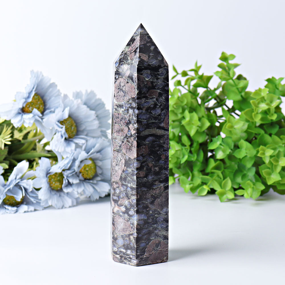 7 Inch Que Sera Polished Crystal Tower for Healing Energy