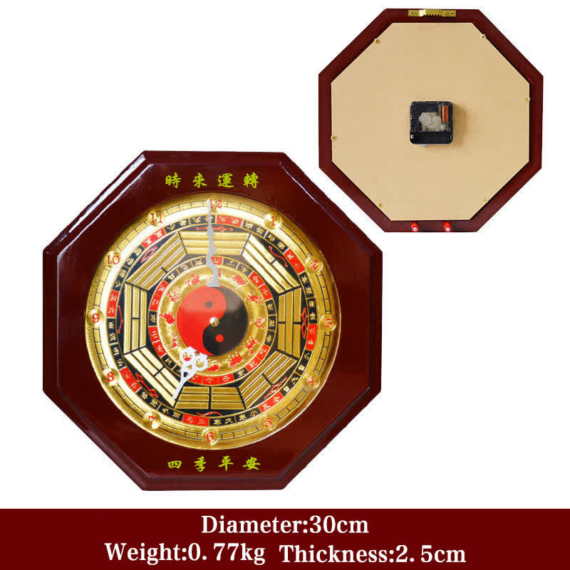 24cm Feng Shui Bagua Map Balance Energy Wall Clock