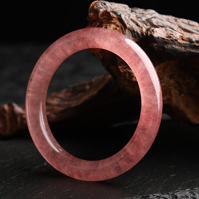 Strawberry Quartz Love Healing Bracelet 50mm Bangle