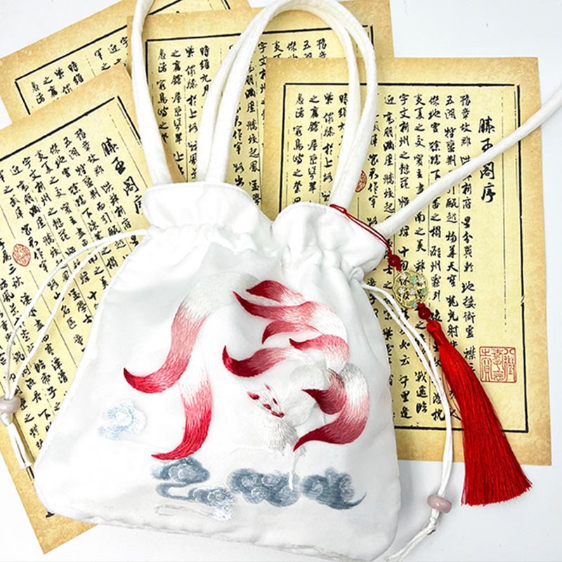 Cotton Linen Yoga Tote Bag with Adjustable Strap 21x22cm