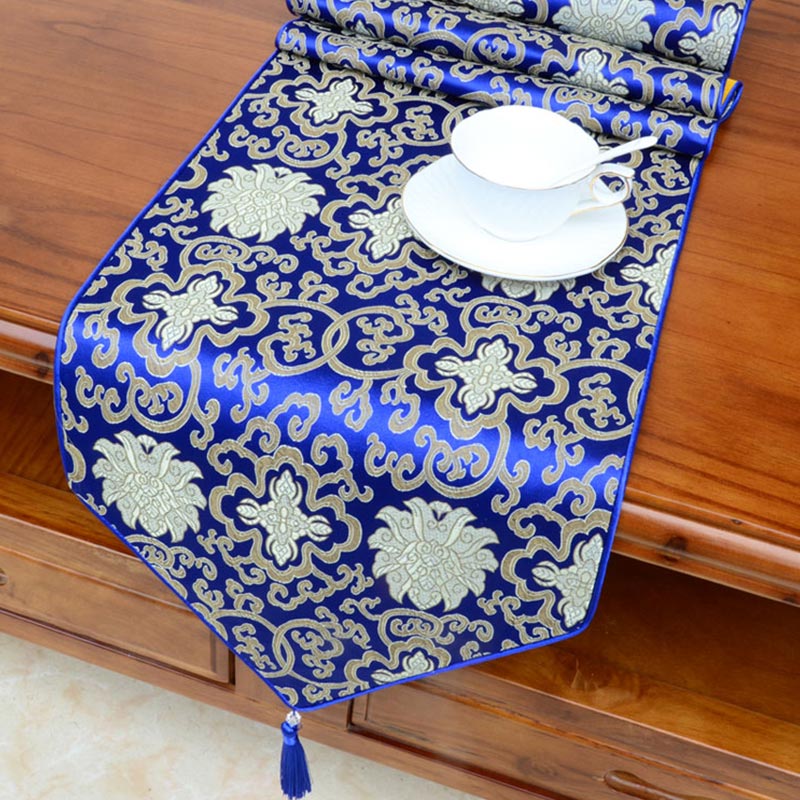 Tibetan Prayer Altar Table Runner with Dragon & Vajra