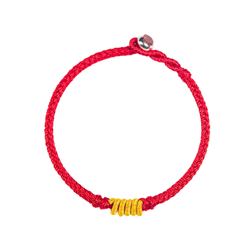 Red String Protection Bracelet with King Kong Knot for Luck