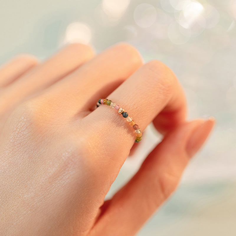 Tourmaline Spiritual Ring | 14k Gold-Plated Positive Love