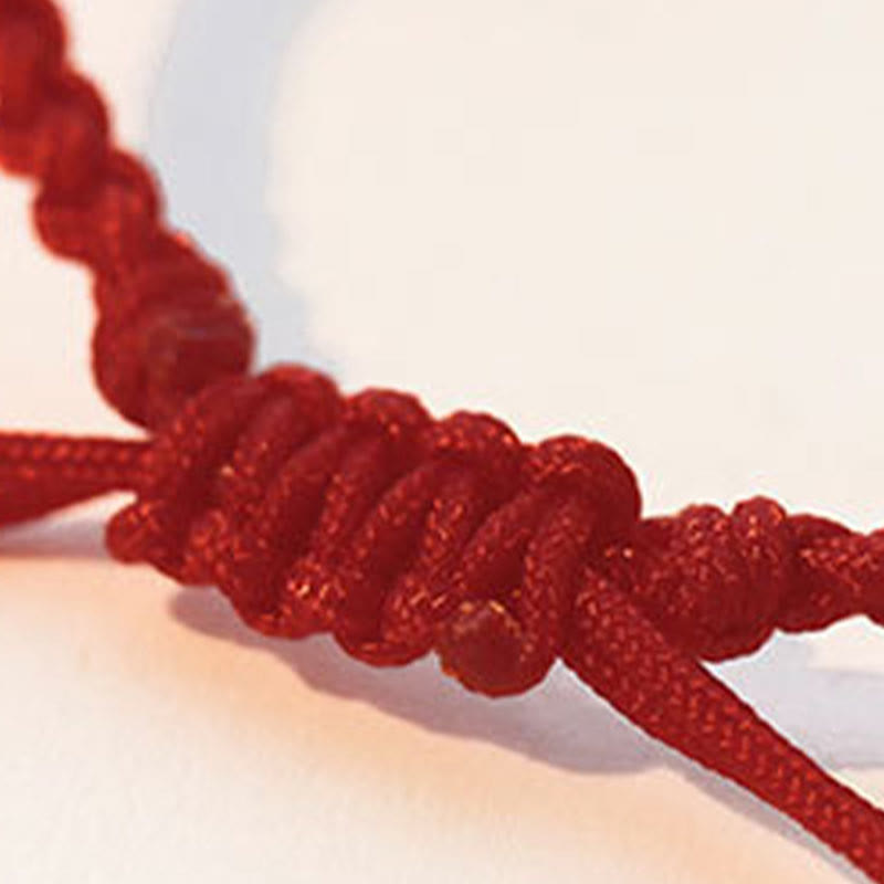 Fu Character Red String Bracelet for Luck & Protection