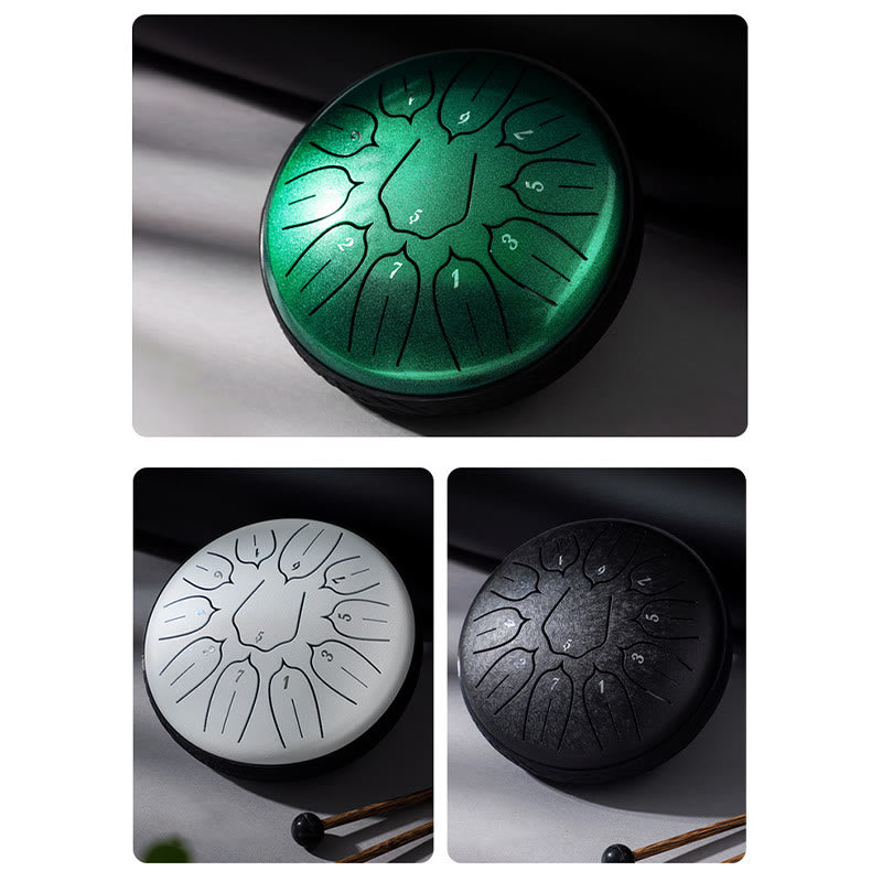 Kit de méditation Lotus de 6 pouces à 11 notes en acier